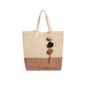 Mar Y Sol Montauk Crochet Carryall in Sand Natural